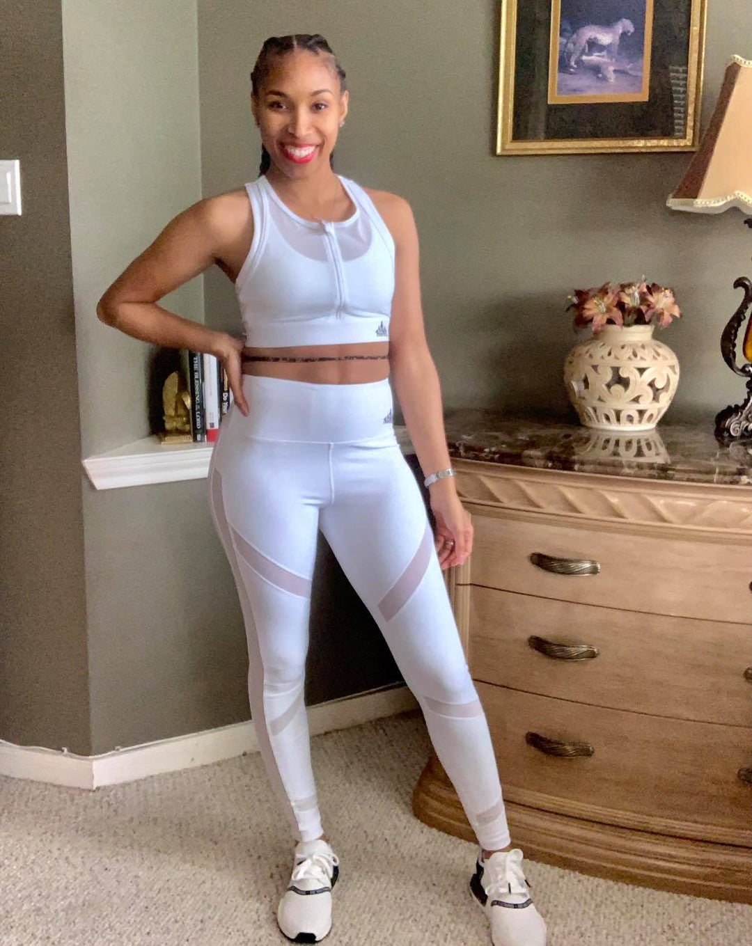 KAI MESH PANEL LEGGINGS | SNOW WHITE