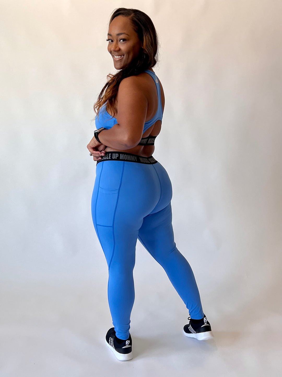 MORGAN MID RISE LEGGINGS | TRUE BLUE