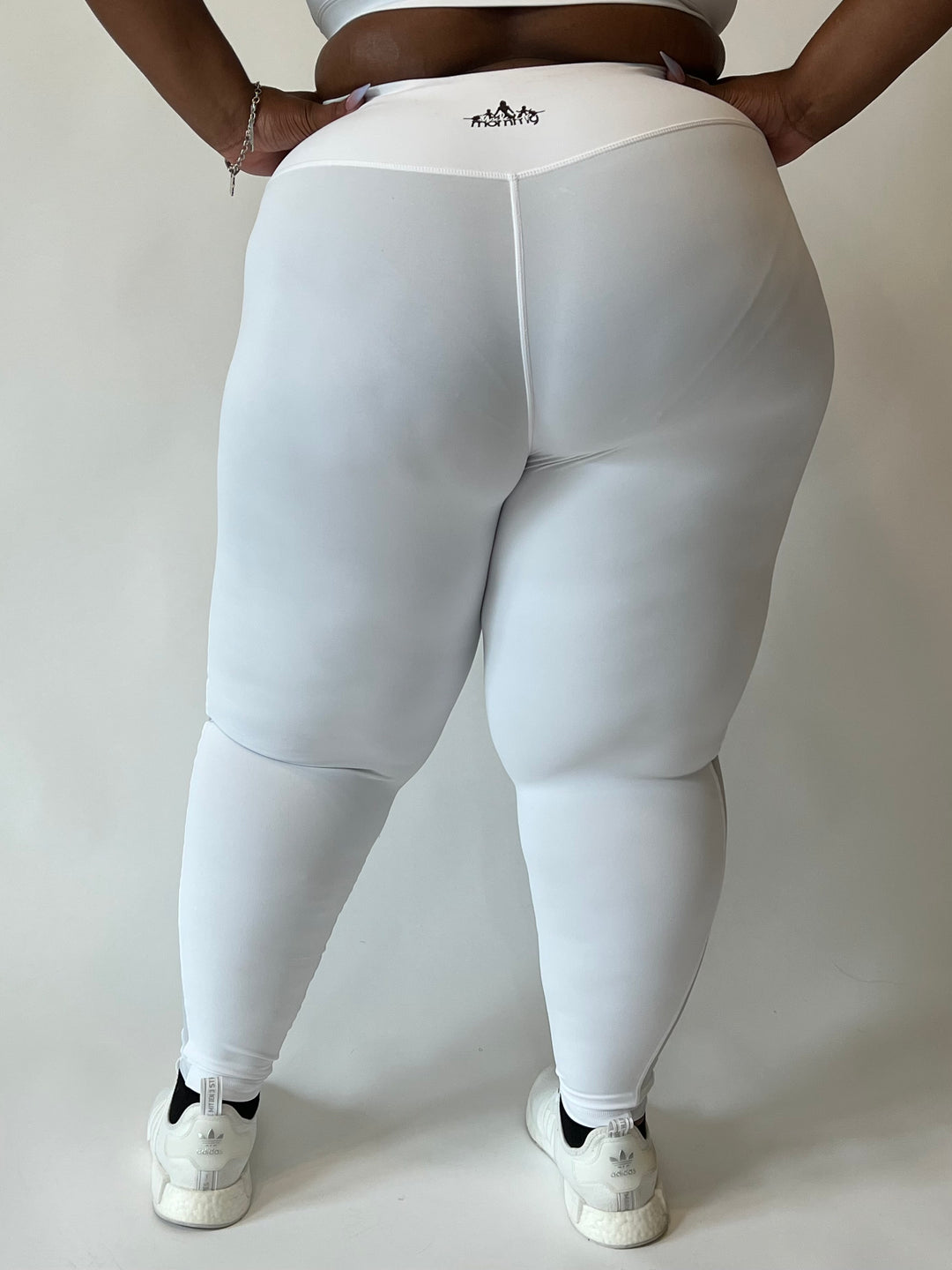 KAI MESH PANEL LEGGINGS | SNOW WHITE