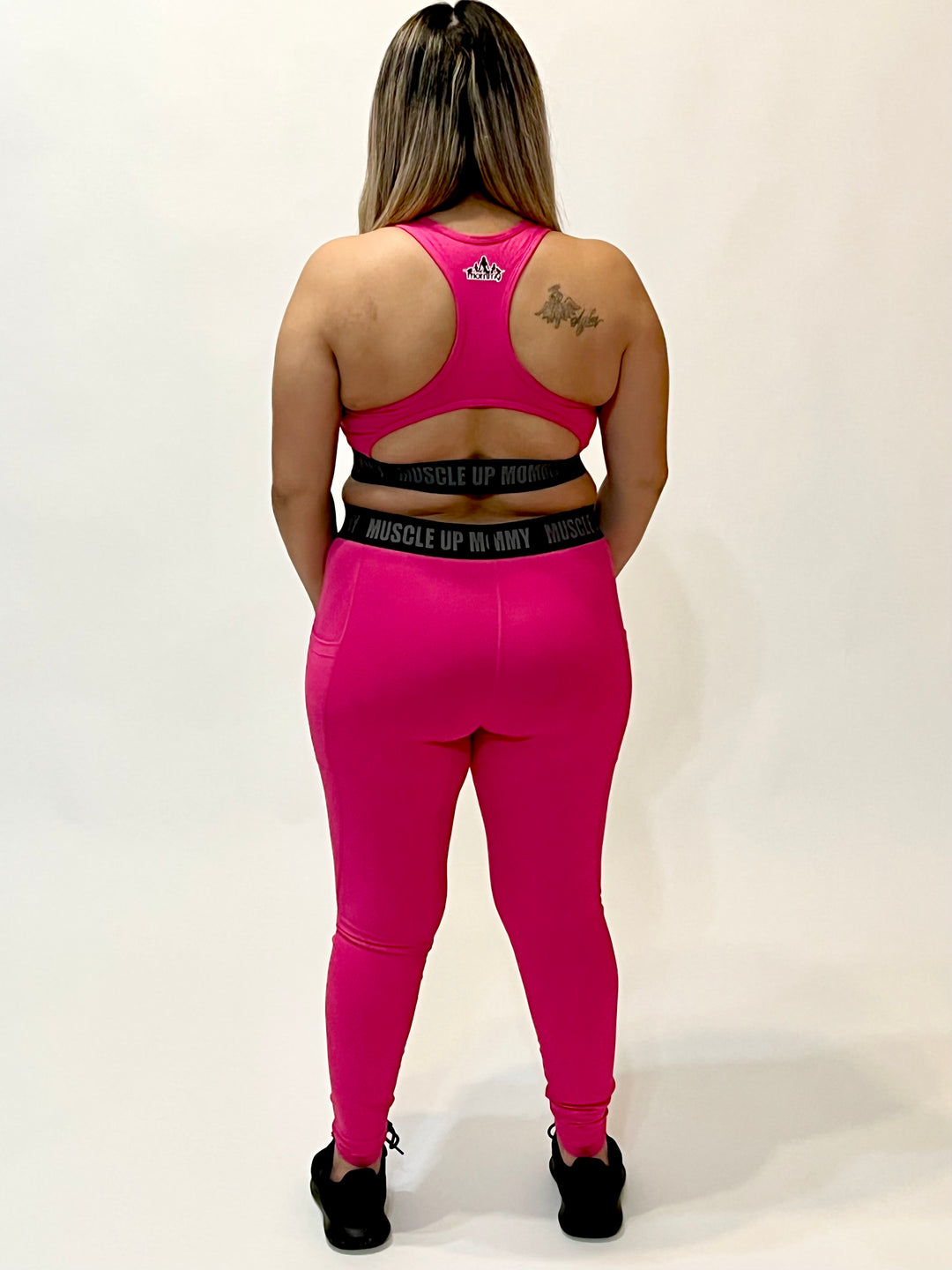 MORGAN MID RISE LEGGINGS | HOT PINK