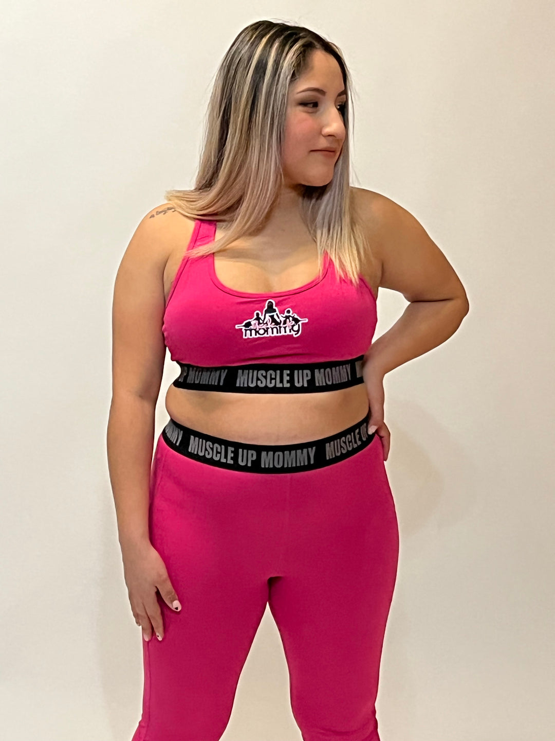 MORGAN MID RISE LEGGINGS | HOT PINK